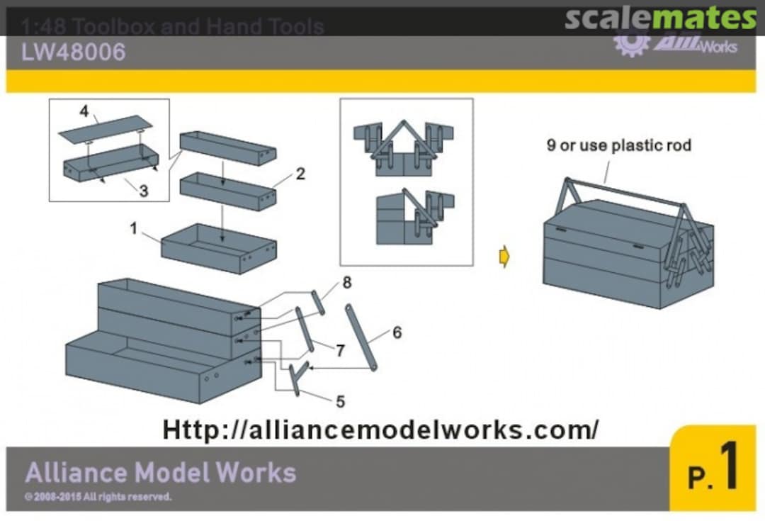 Boxart Mechanic's Toolbox and Tools LW48006 Alliance Model Works