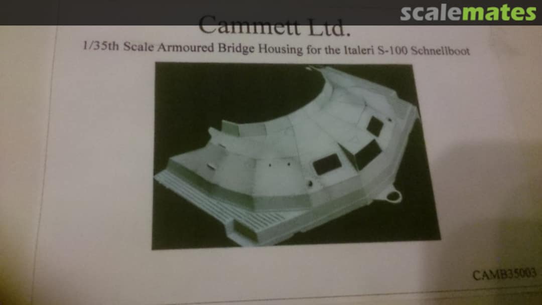 Boxart Armoured Bridge Housing Italeri S-100 Schnellboot Camb35003 Cammett