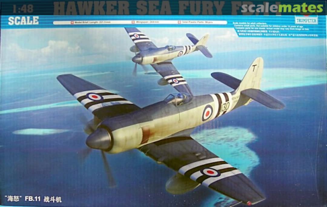 Boxart Hawker Sea Fury FB.11 02844 Trumpeter