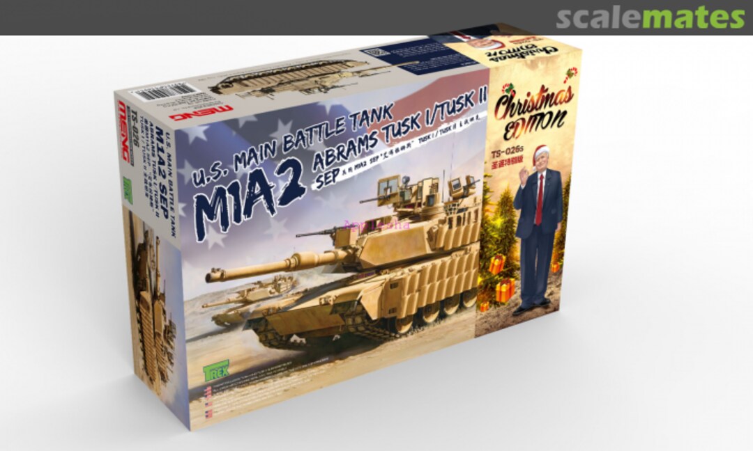 Boxart M1A2 Abrams TUSK I/TUSK II SEP TS-026s Meng Model