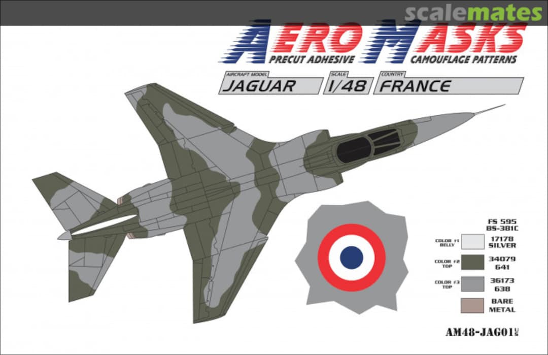 Boxart Jaguar France AM48-JAG01 AeroMasks