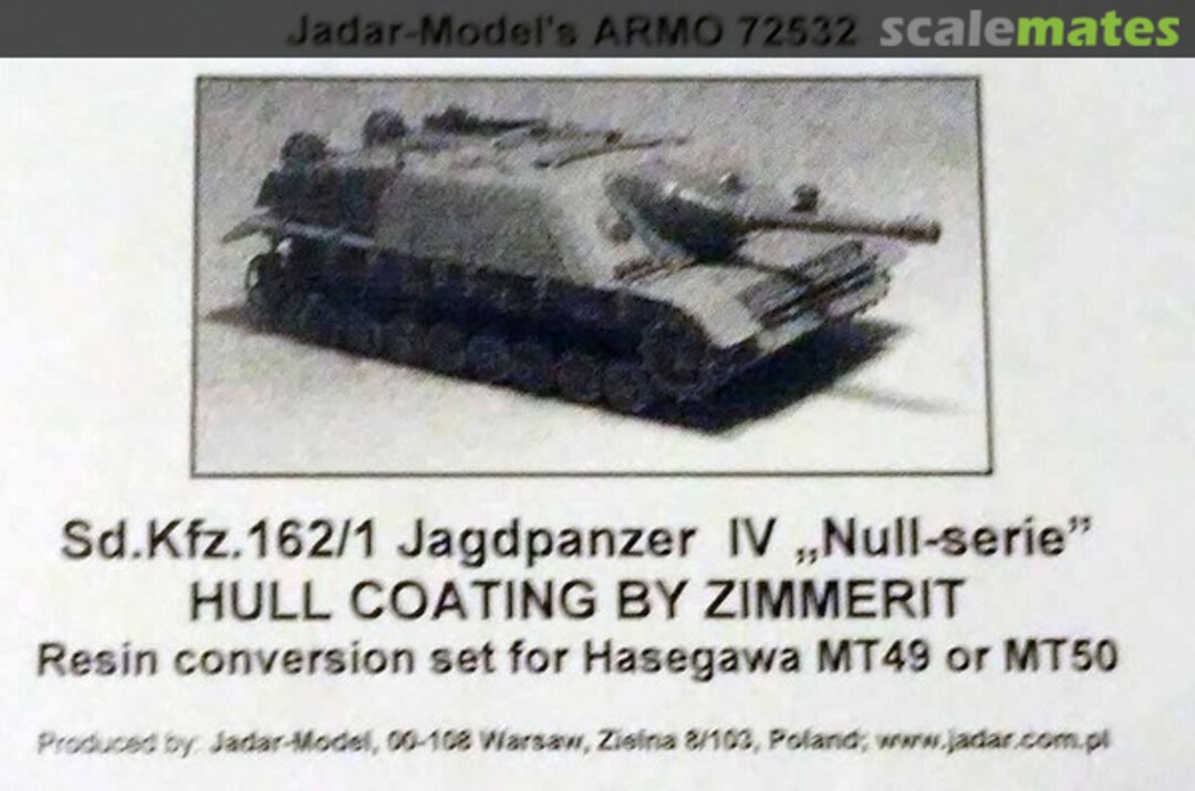 Boxart Sd.Kfz.162/1 Jagdpanzer IV "Null-serie" 72532 Armo