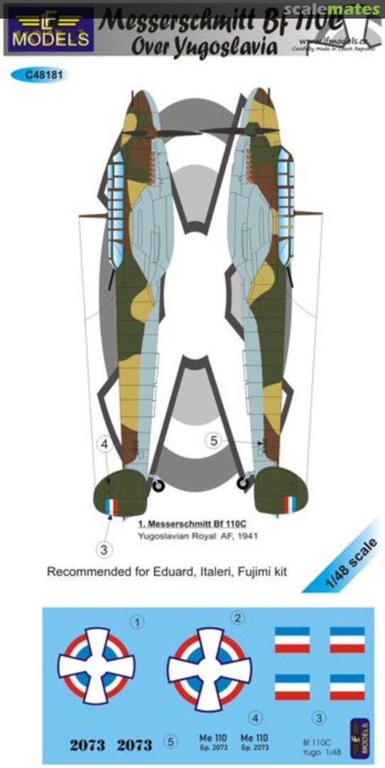 Boxart Messerschmitt Bf 110C C48181 LF Models