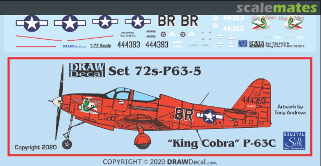 Boxart "King Cobra" P-63 72s-P63-05 Draw Decal