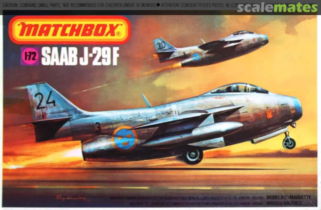 Boxart SAAB J-29F PK-33 Matchbox