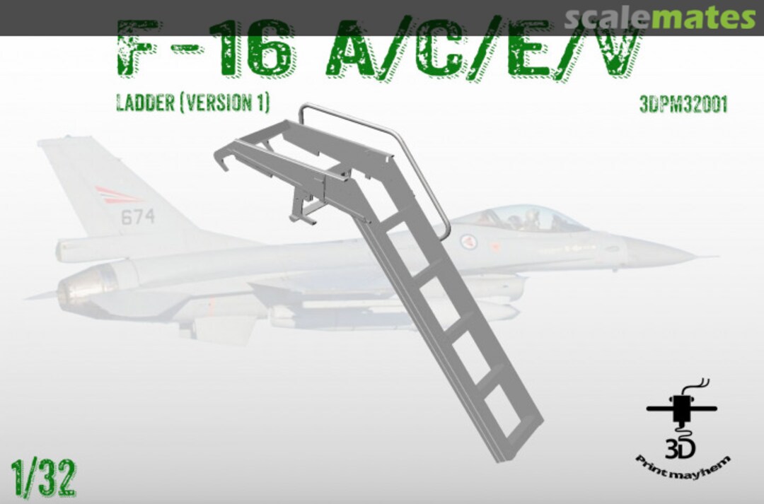 Boxart Boarding Ladder for F-16 A/C/E/V (Version 1) 3DPM32001 3D Print Mayhem