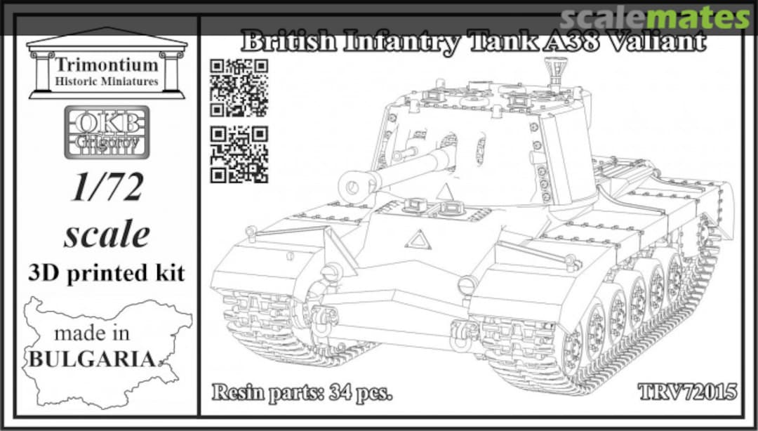 Boxart British Infantry Tank A38 Valiant TRV72015 OKB Grigorov