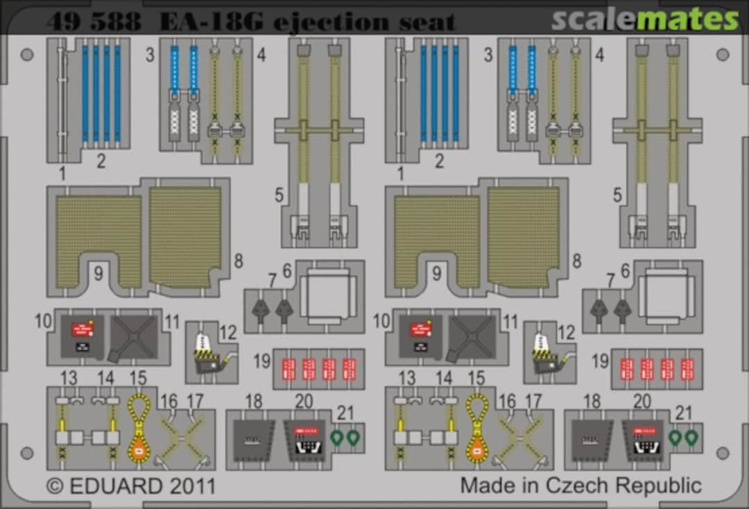 Boxart EA-18G ejection seat 49588 Eduard