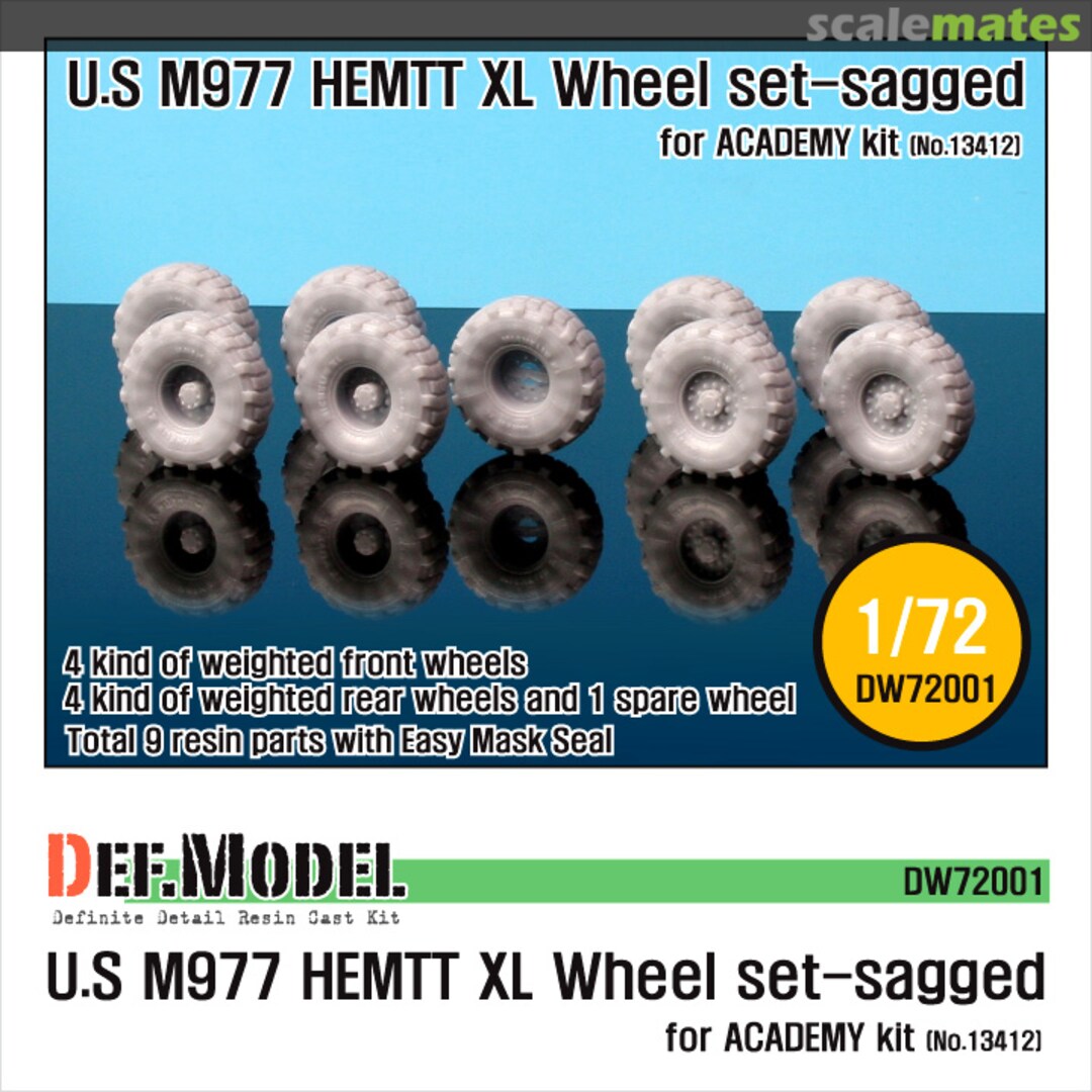 Boxart M977 HEMTT 'XL' Sagged Wheel set DW72001 Def.Model