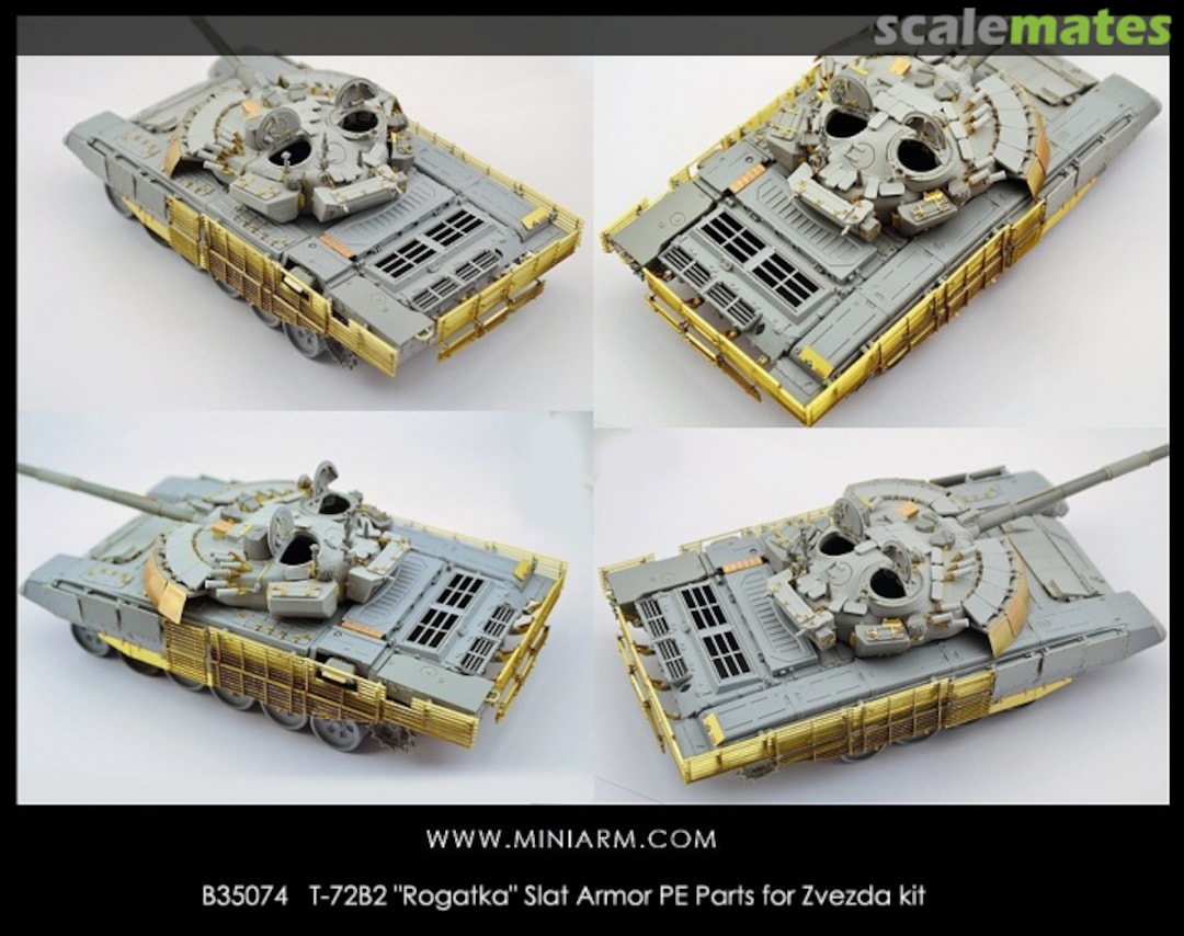 Boxart T-72B2 "Rogatka" Slat Armoır B35074 Miniarm