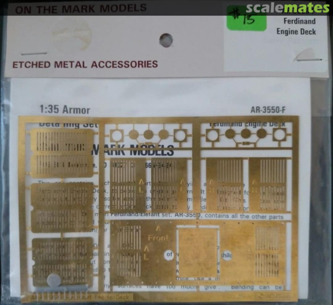 Boxart Ferdinand Engine Deck AR-3550-F On the Mark Models