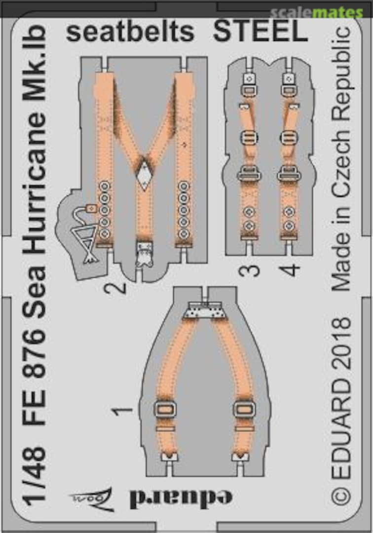 Boxart Sea Hurricane Mk.Ib seatbelts FE876 Eduard