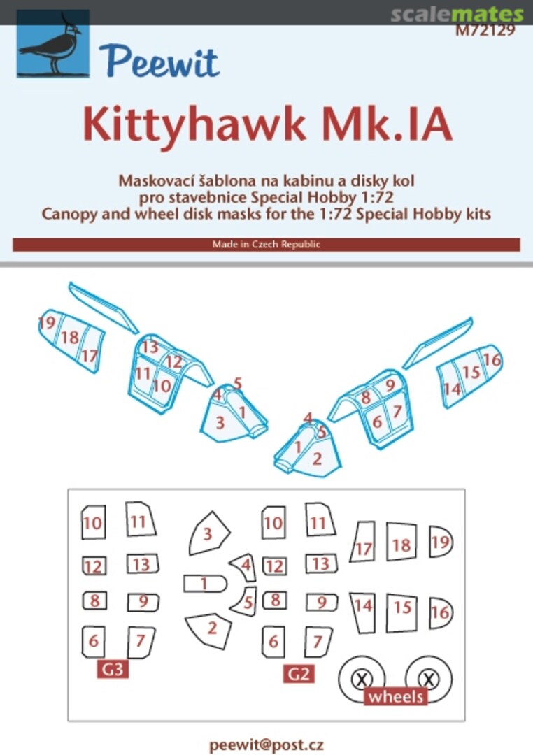 Boxart Curtiss Kittyhawk Mk.IA M72129 Peewit