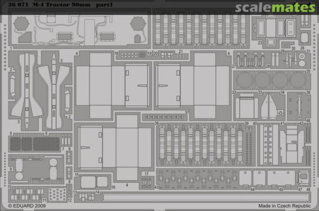 Boxart M-4 Tractor 90mm 36071 Eduard