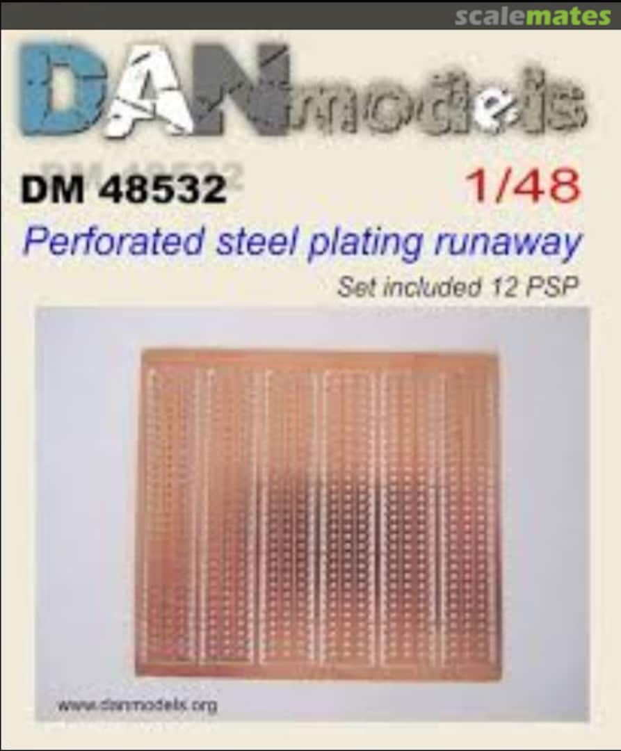 Boxart Perforated steel plating runaway (12 pcs) DM48532 DANmodels