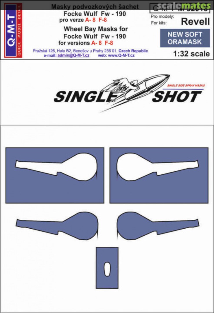 Boxart Focke-Wulf Fw-190A-8 wheel bay paint masks M32018 Q-M-T