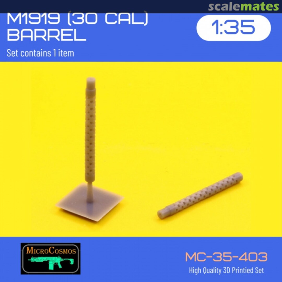 Boxart M1919 (30 Cal) Barrel MC-35-403 3D MicroCosmos