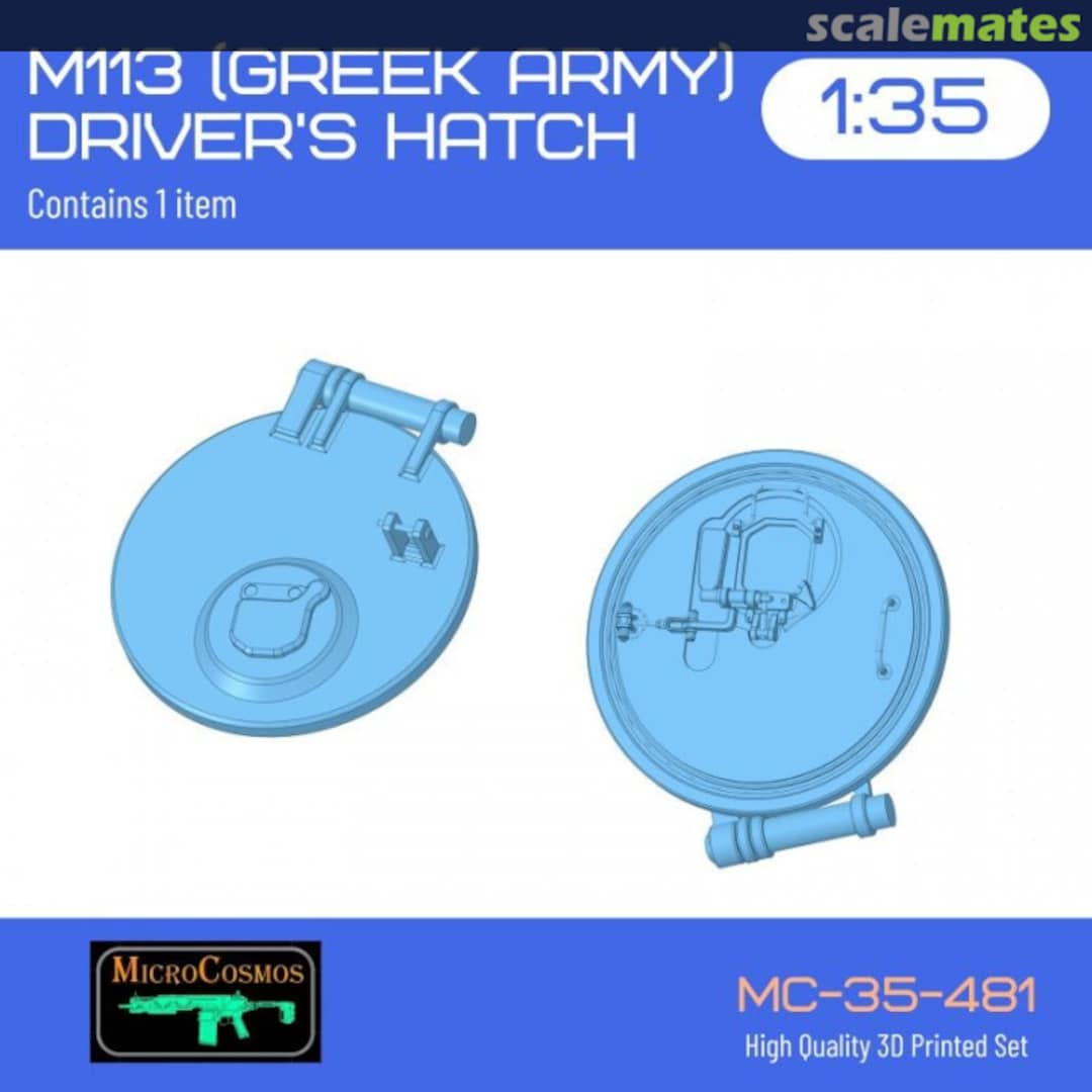 Boxart M113 (Greek Army) Driver's Hatch MC-35-481 3D MicroCosmos