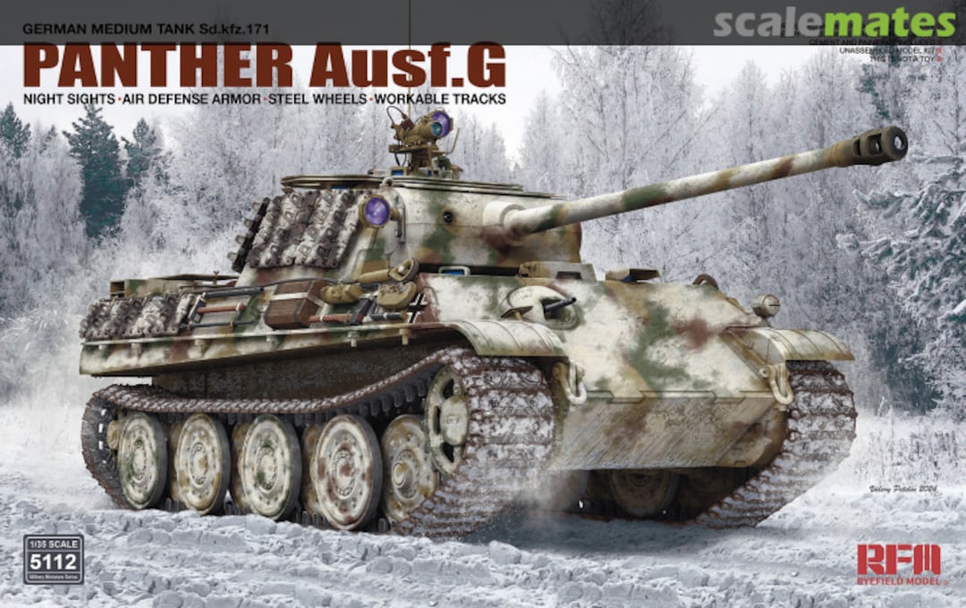 Boxart Sd.Kfz.171 Panther G RM-5112 Rye Field Model