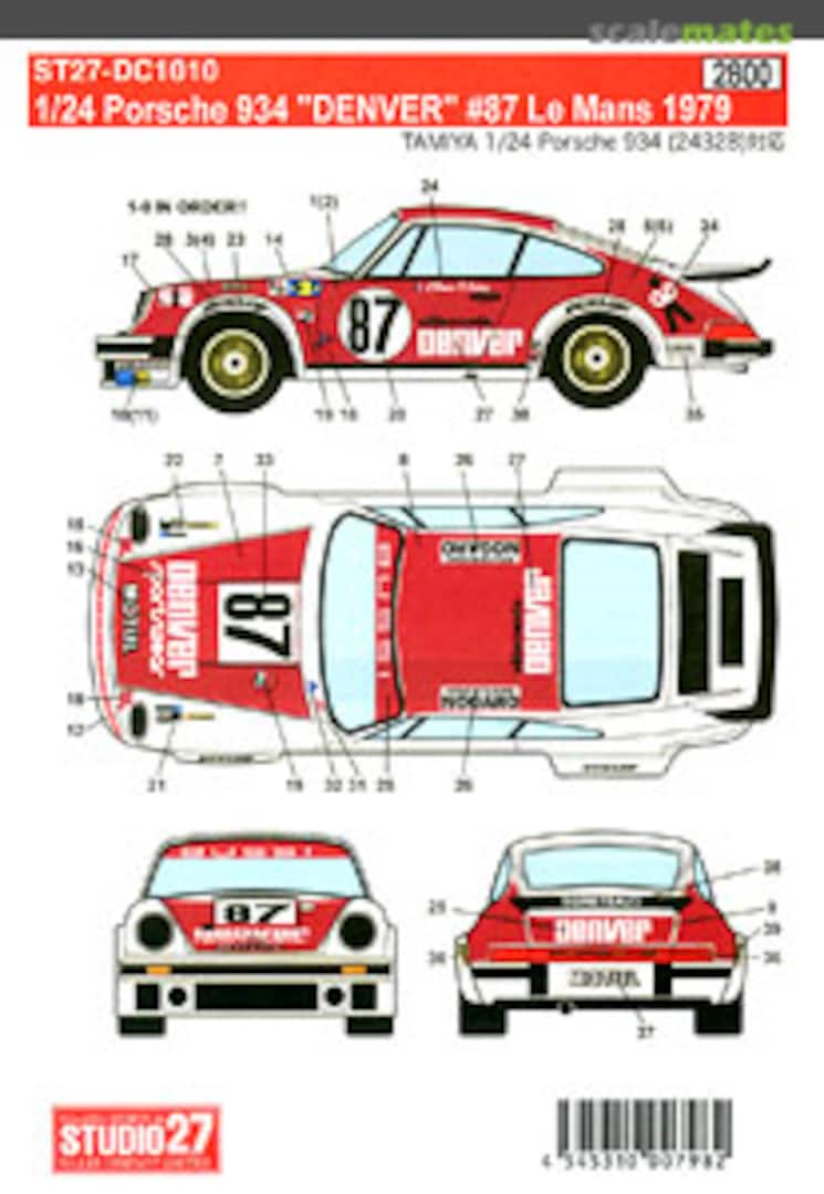 Boxart Porsche 934 ST27-DC1010 Studio27