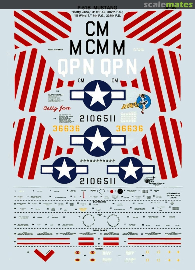 Boxart P-51B Mustang 48-0496 SuperScale International