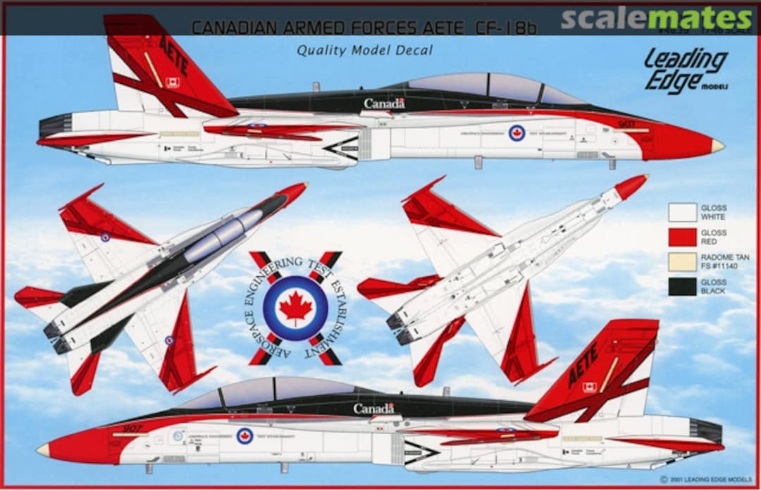 Boxart Canadian Armed Forces AETE CF-18b 48.39 Leading Edge