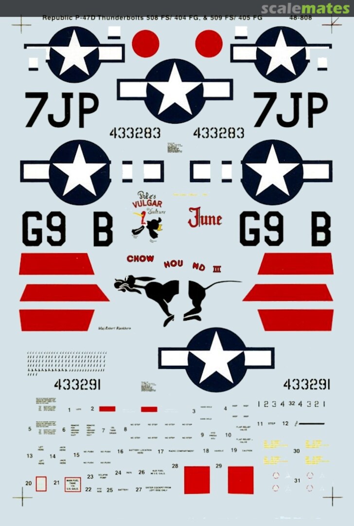 Boxart Republic P-47D Thunderbolts 48-0808 SuperScale International