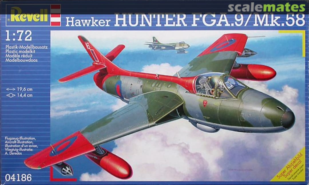 Boxart Hawker Hunter FGA.9/Mk.58 04186 Revell