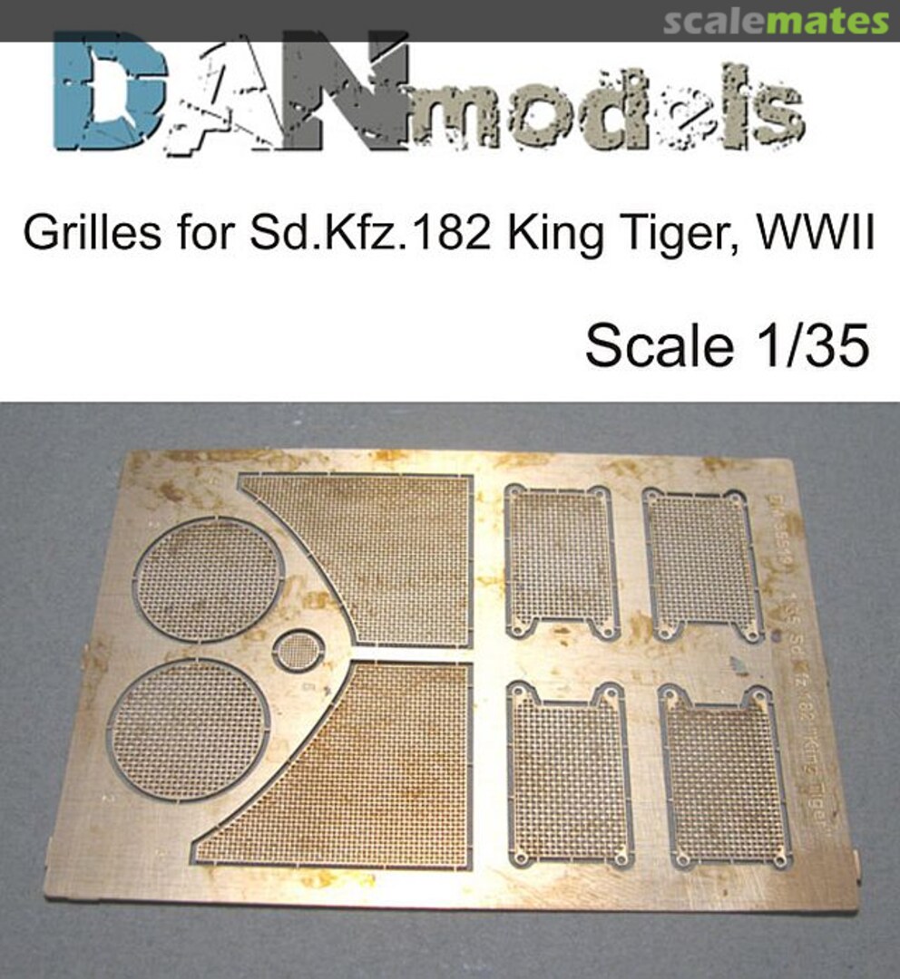 Boxart Grilles for Sd.Kfz.182 King Tiger DM35519 DANmodels