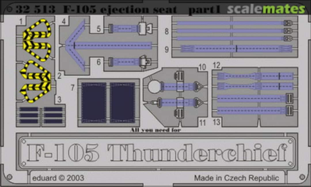 Boxart F-105 ejection seat 32513 Eduard