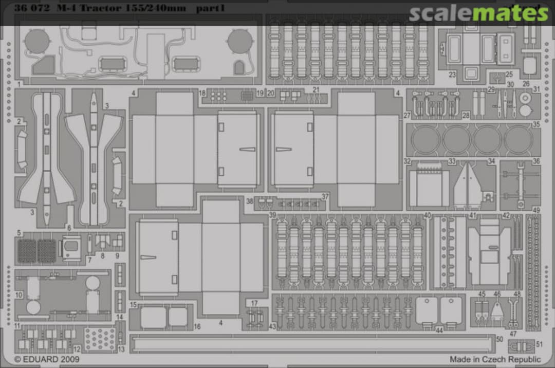 Boxart M-4 Tractor 155/240mm 36072 Eduard