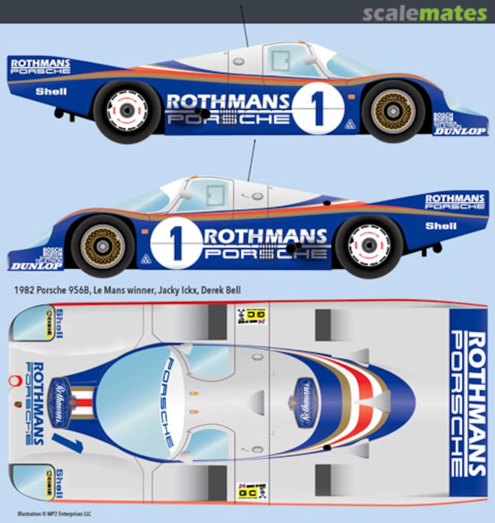 Boxart Porsche 956 #002 "ROTHMANS"  Indycals