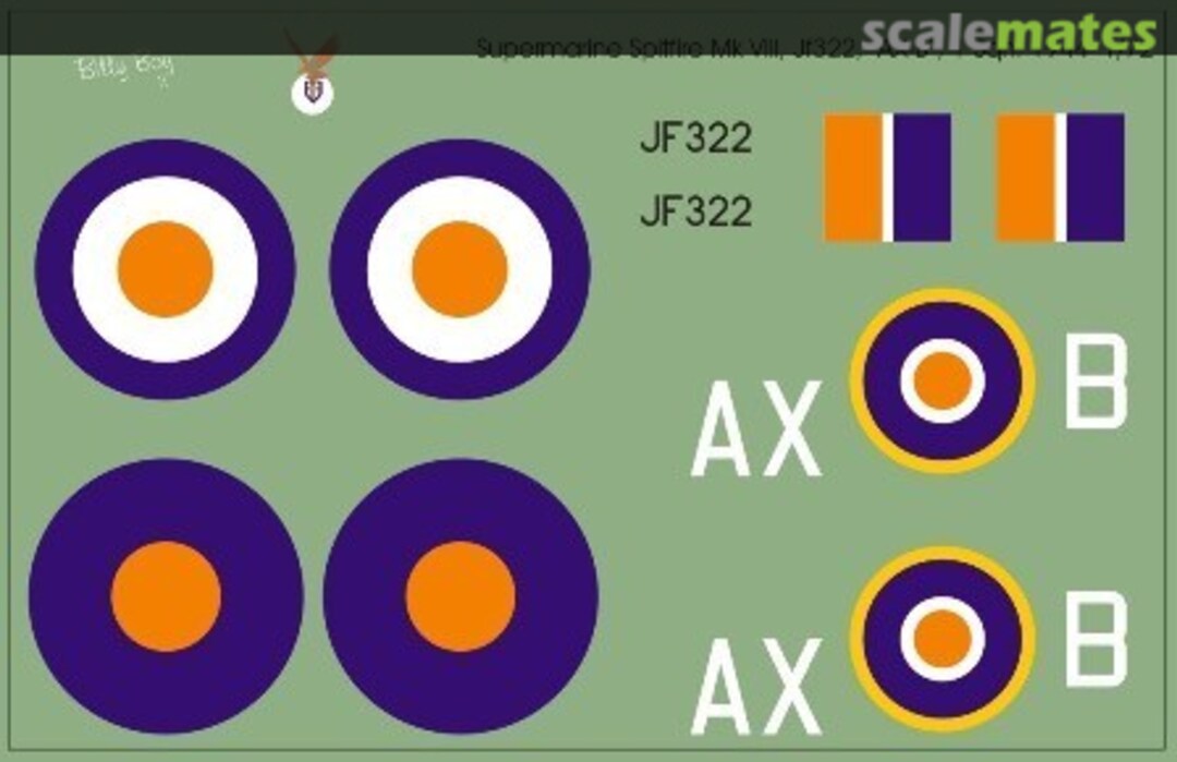 Boxart SAAF Supermarine Spitfire Mk VIII MAV-720186 MAV Decals