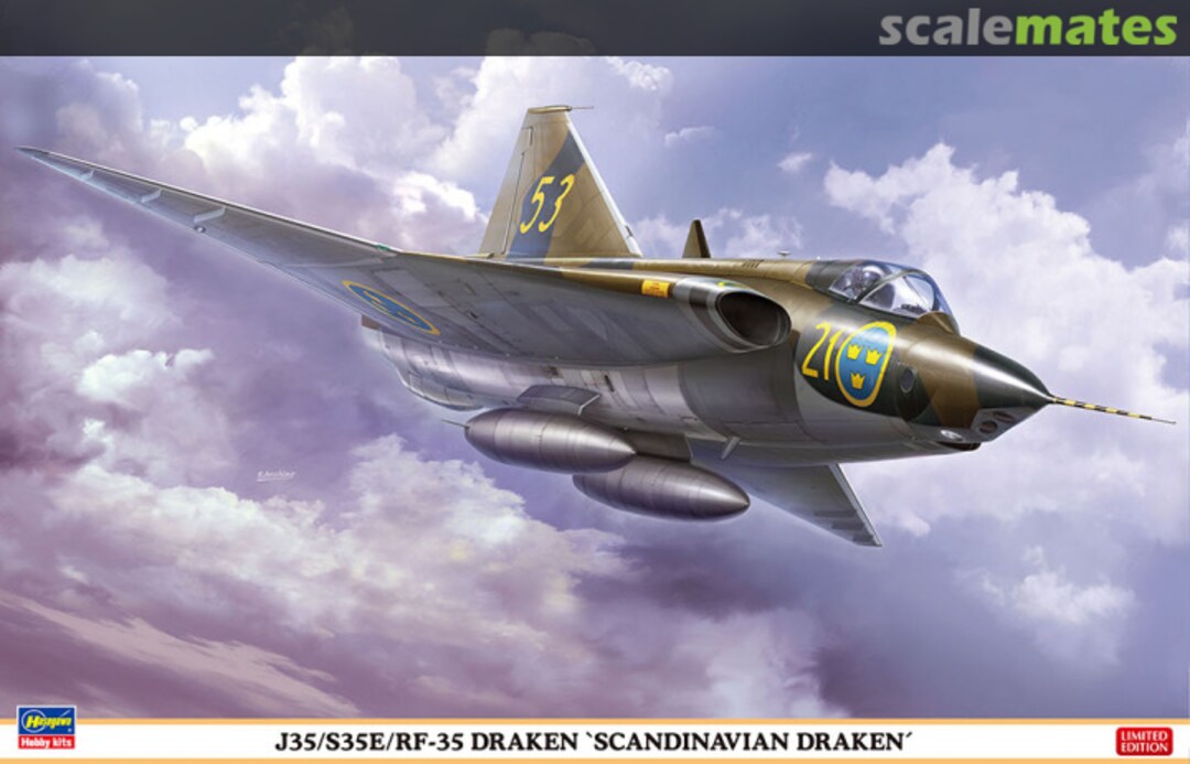 Boxart J35/S35E/RF-35 Draken `Scandinavian Draken´ 07482 Hasegawa