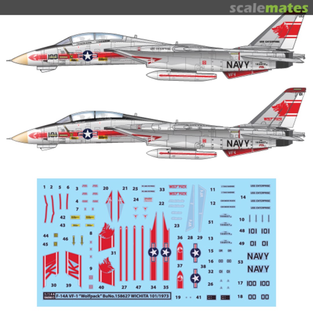 Boxart F-14A VF-1 Wolfpack WD44042 Monokio