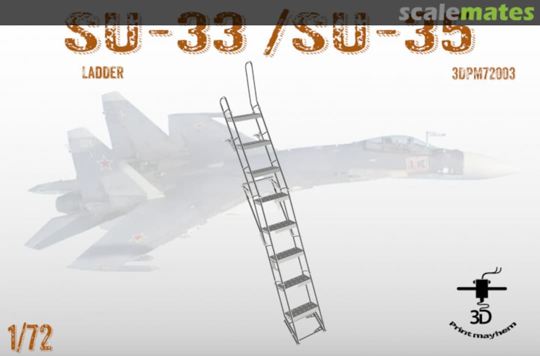 Boxart SU-33 / SU-35 Boarding ladder 3DPM72003 3D Print Mayhem