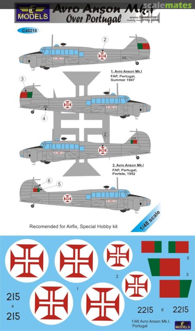 Boxart Avro Anson Mk.I C48218 LF Models