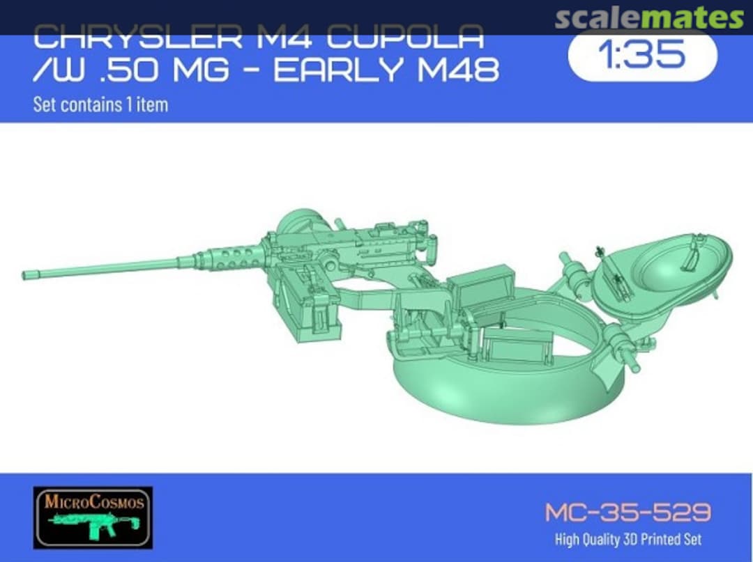 Boxart Chrysler Commander's Cupola For Early M48 /W M2 Browning MC-35-529 3D MicroCosmos