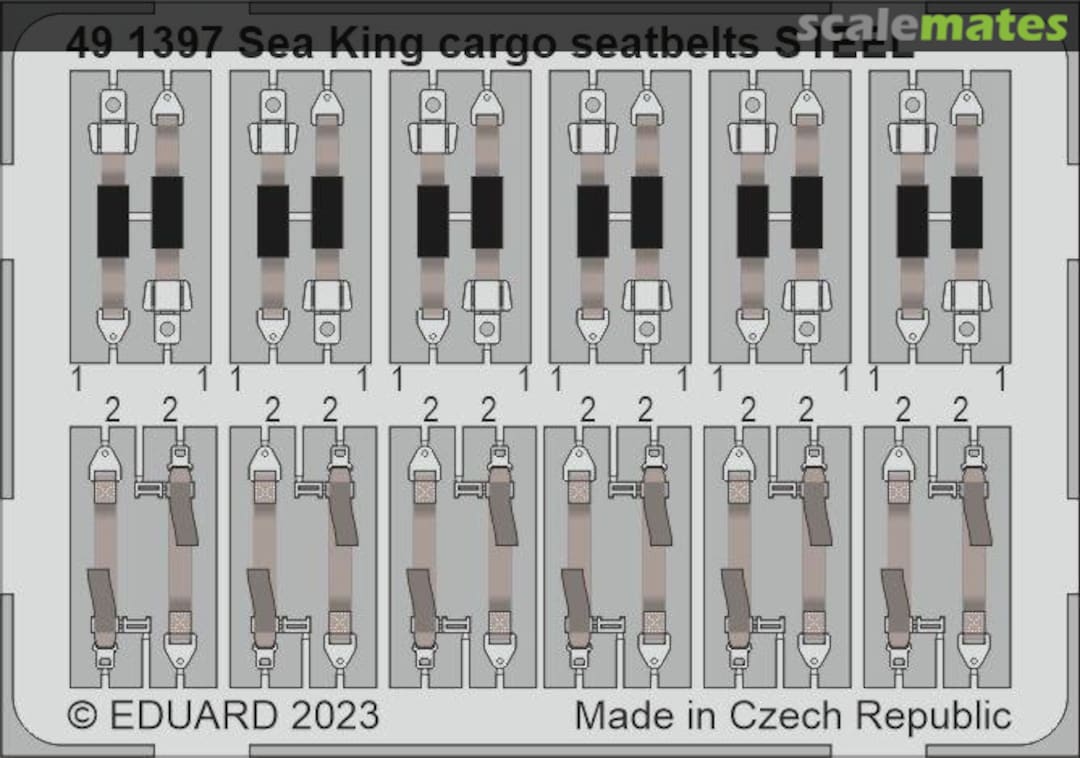 Boxart Sea King HU.5 Cargo Seatbelts 491397 Eduard