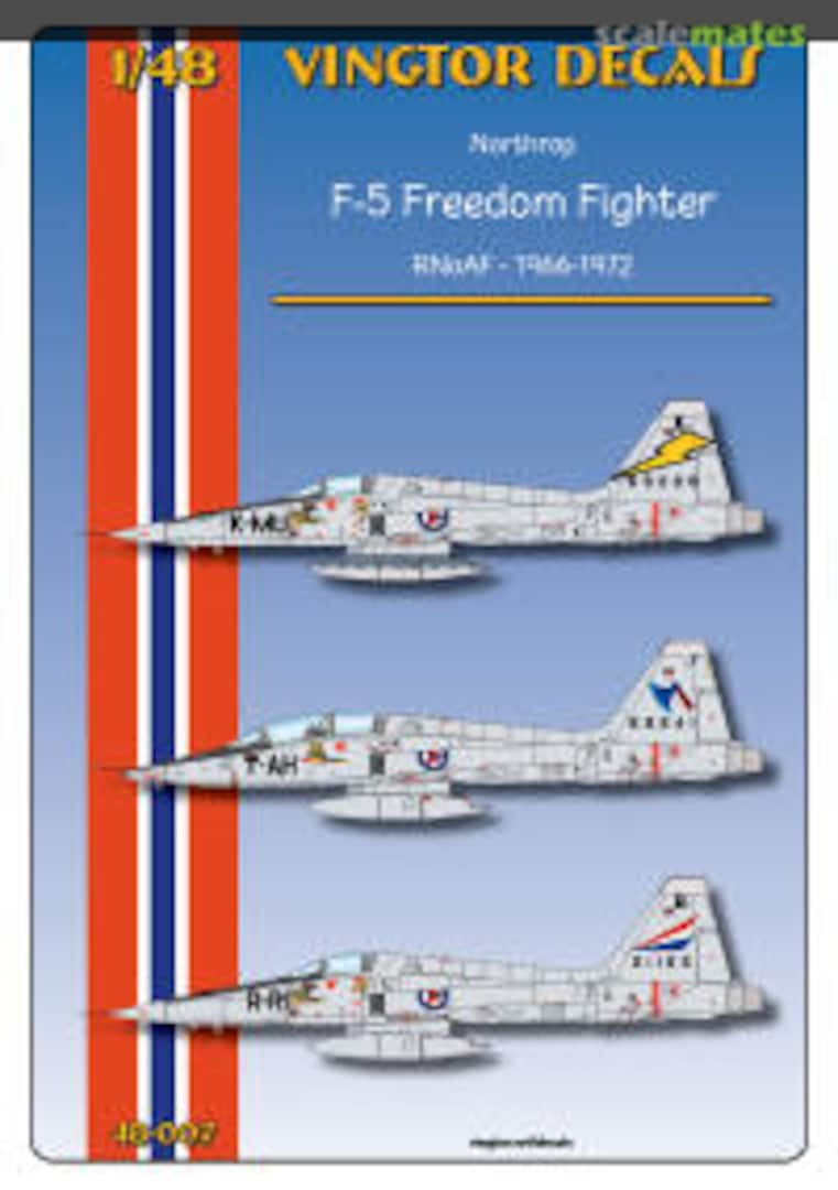 Boxart Northrop F-5 Freedom Fighter 48-007 Vingtor Decals