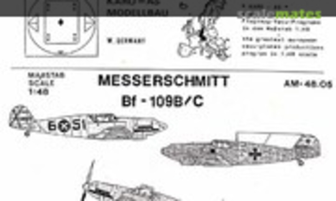 1:48 Messerschmitt Bf.109B/C (Karo As AM-48.05)