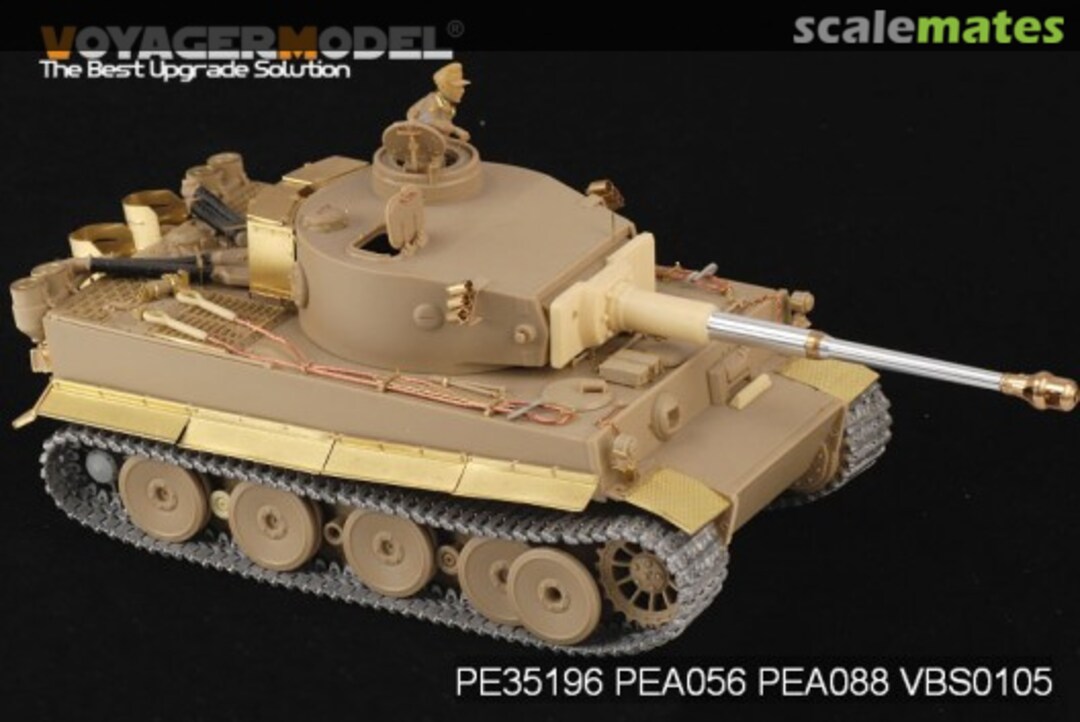 Boxart Tiger I Initial Production Africa Troop Basic Set PE35196 Voyager Model