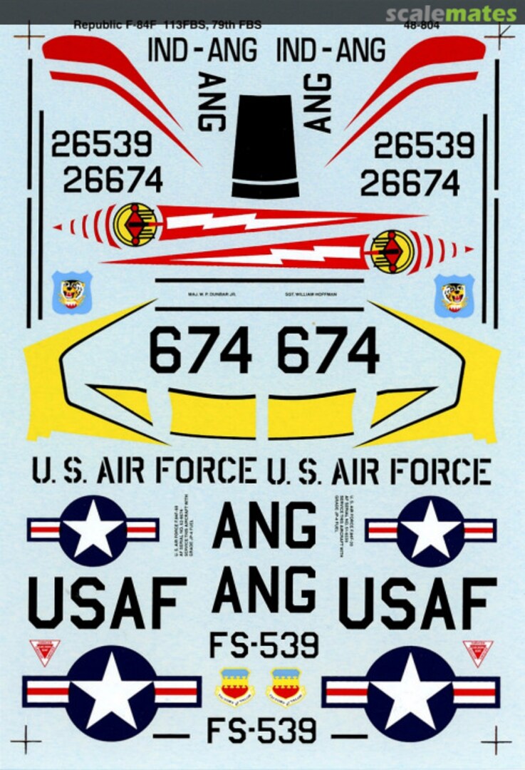 Boxart Republic F-84F Thunderstreak 48-0804 SuperScale International