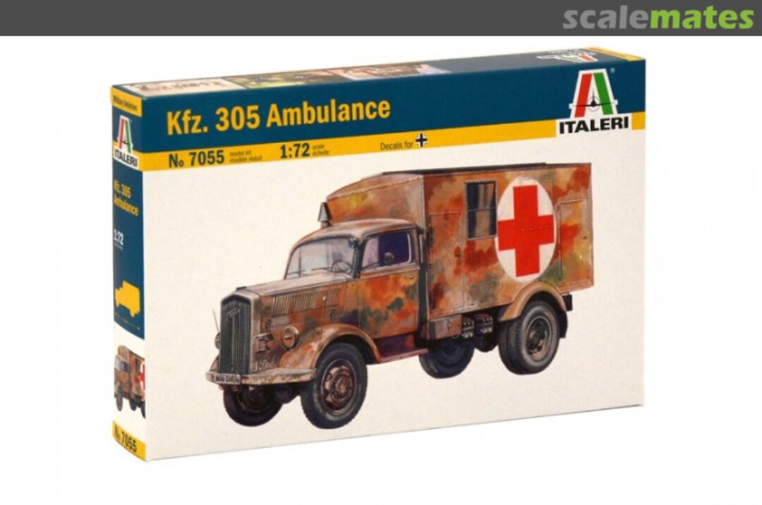 Boxart Kfz. 305 Opel Ambulance 7055 Italeri