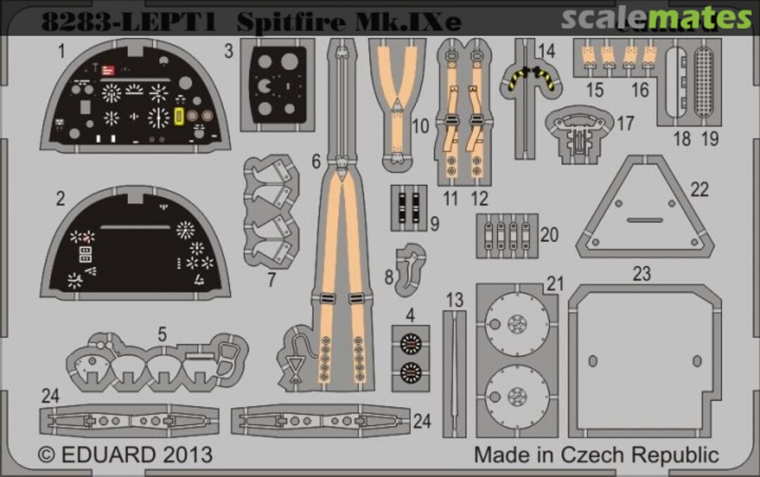 Boxart Spitfire Mk. IXe PE-set 8283-LEPT1 Eduard