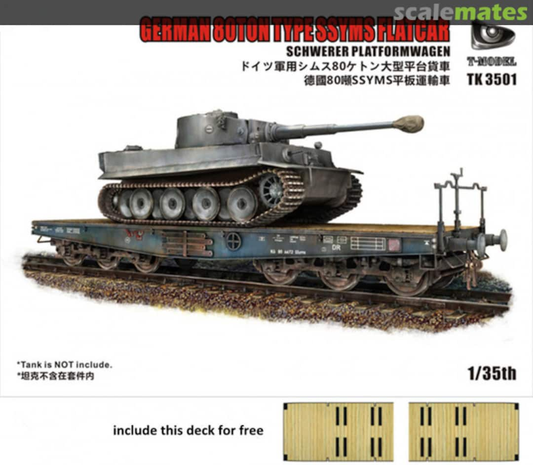 Boxart 80ton Type SSYMS Flatcar TK3501 T-Model