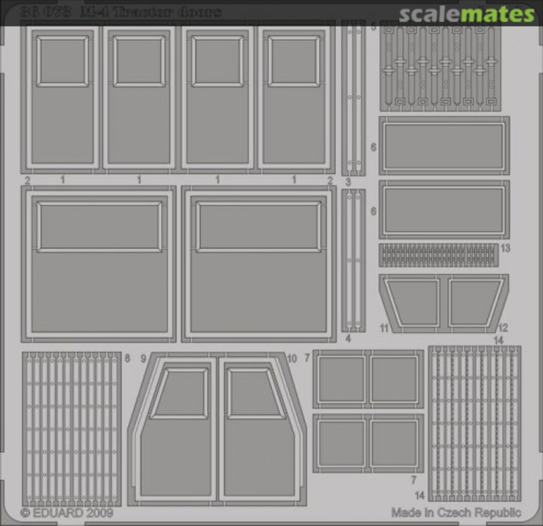 Boxart M-4 Tractor Doors 36073 Eduard