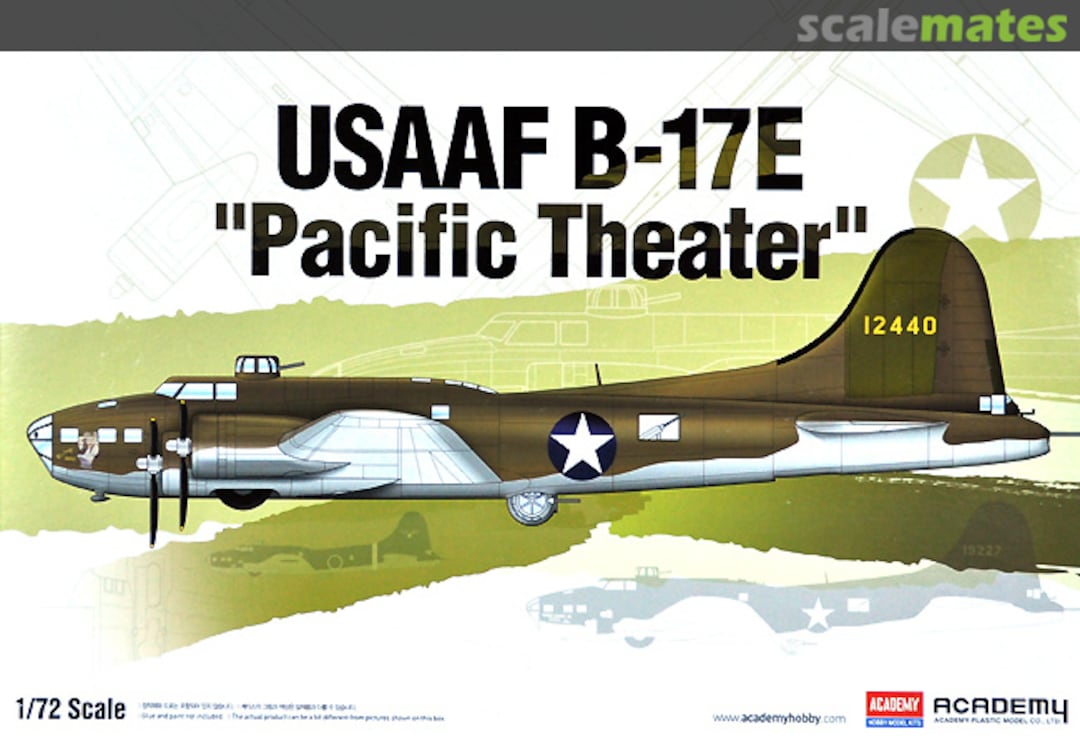 Boxart USAAF B-17E "Pacific Theater" 12533 Academy