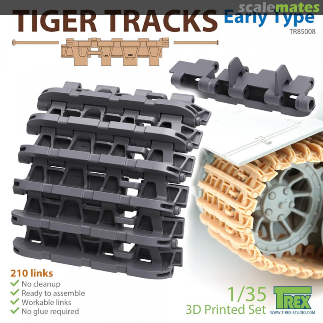 Boxart Tiger Tracks Early Type TR85008 T-Rex Studio