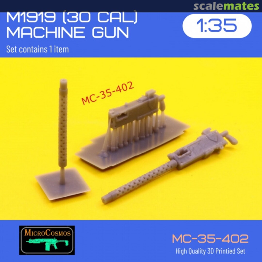 Boxart Browning M1919 (30 Cal) Machine Gun MC-35-402 3D MicroCosmos